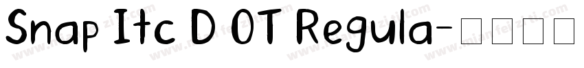 Snap Itc D OT Regula字体转换